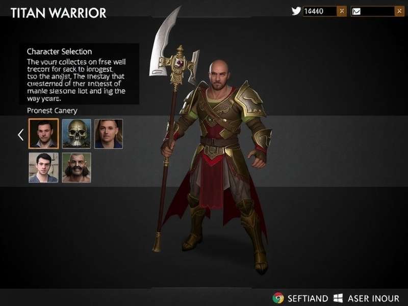 Titan Warrior Character Selection